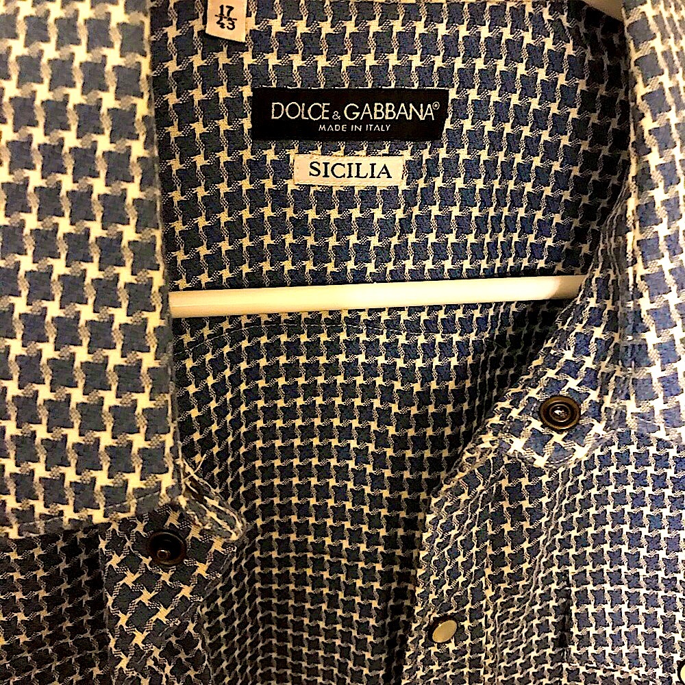 Dolce & Gabbana Men’s Pearl Snap-Button Shirt